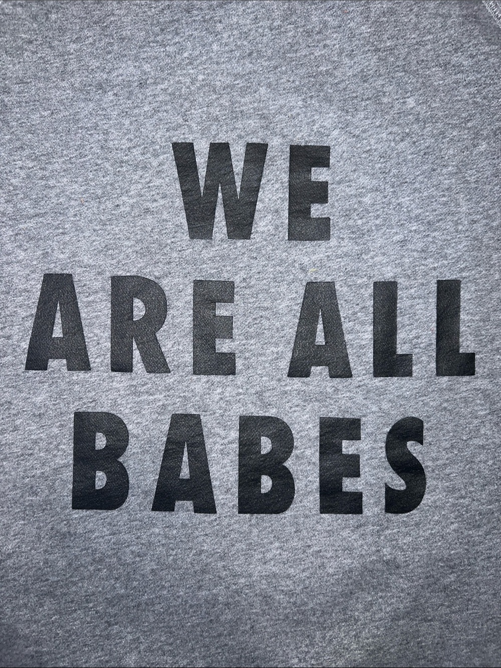 Brunette The Label Gray 'We Are All Babes' Crewneck Sweatshirt - Picture 2 of 9